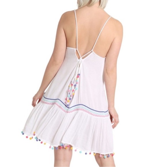 Nanette Lepore White Selina Swim Cover Up - Size Large - Picture 2 of 8